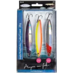 FLADEN Nidingen Flash 28g Meerforellen-Blinker 3er Set