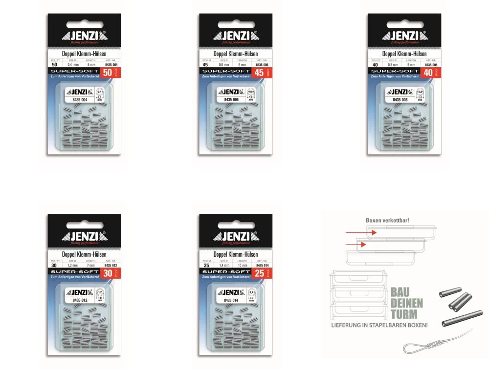 Jenzi Doppel-Quetsch-Hülsen – Bild 2