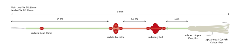MIKADO Norway Quest 07 - Oktopus Doppelhaken System â Bild 2